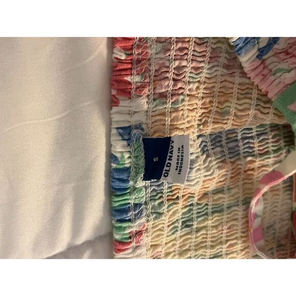 Old Navy Women’s Floral Print Sleeveless Romper with Smocked Back - Size Small - Picture 4 of 4